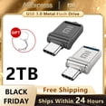 thumbnail image 2 of Memoria USB de metal Xiaomi de 2 TB, 1 TB, 512 GB, 256 GB, 128 GB, resistente al agua, tarjeta de memoria flash de alta velocidad, unidad flash OTG, 2 of 5
