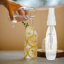 STRANDCHIC Manual Sparkling Water Maker White Soda Beverage Tool for Home Use Easy Carbonation