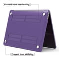 thumbnail image 3 of IBENZER 2022 2021 MacBook Air 13 inch Case M1 A2337 A2179 A1932 Plastic Hard Shell Case with Keyboard Cover for Apple Mac Air 13 with Touch ID (2018-2022), Crystal Purple, W-AT13-CYPU+1, 3 of 11