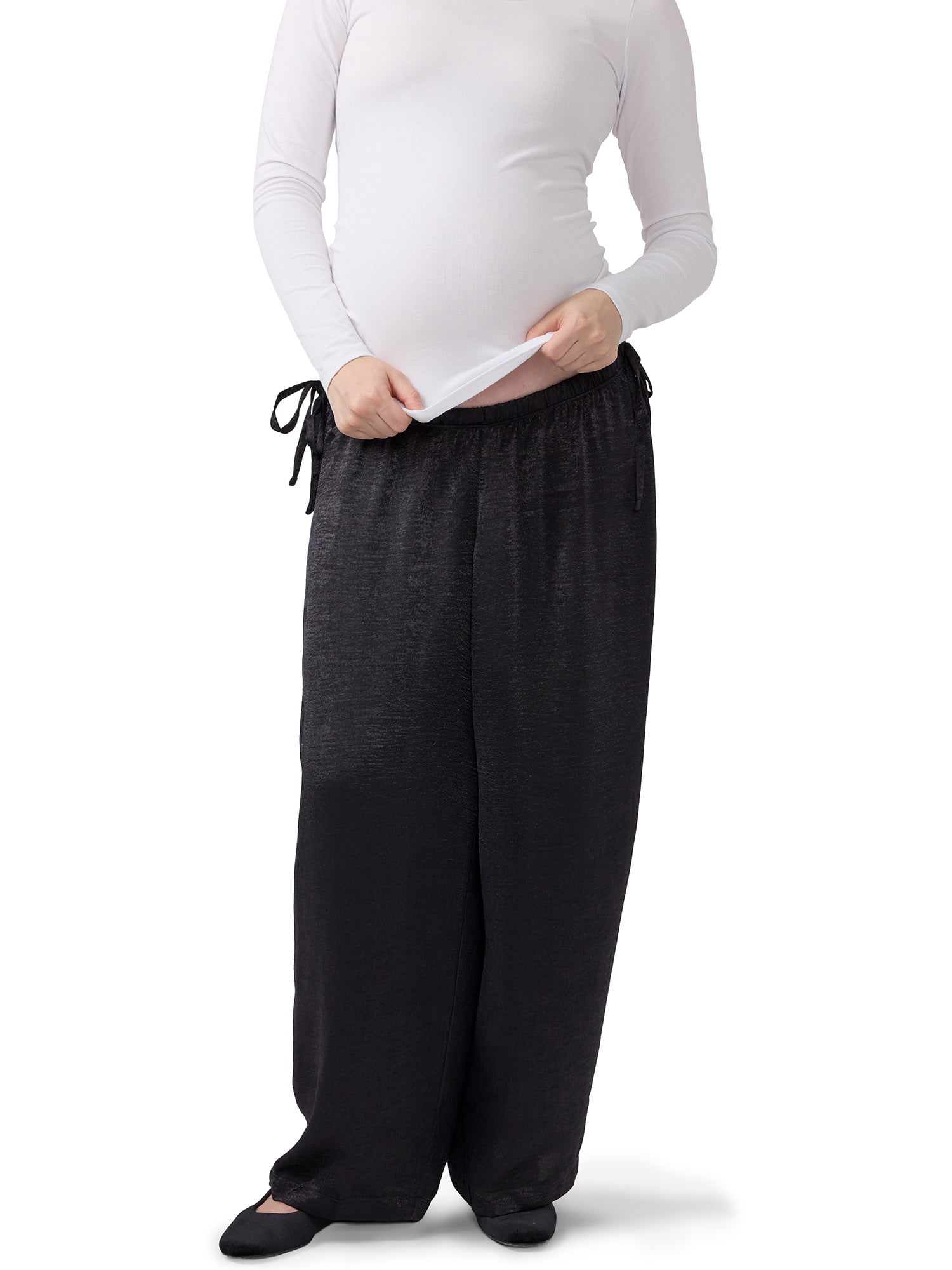 Ingrid & Isabel For Every Belly Women’s Maternity Under the Belly Drape Pants, Sizes S-XXL
