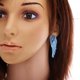 thumbnail image 2 of Pendientes colgantes de ángel grande de cristal brillante de moda para mujer Sunnimix Pendientes cristalinos del Rhinestone, 2 of 8