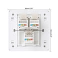 thumbnail image 3 of 86 Type Computer Socket Panel CAT5E Network Module RJ45 Cable Interface Outlet, 3 of 13