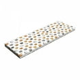 thumbnail image 1 of Kitten Bench Pad, Pattern of Cartoon Cats Different Breeds Colors with Smiling Faces, HR Foam Cushion with Decorative Fabric Cover, 45" x 15" x 2", Ginger Mustard Grey, by Ambesonne, 1 of 3
