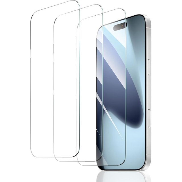 3 Pack for iPhone 17 Pro Max Screen Protector, 9H Ultra-clear Tempered Glass, Easy Installation, Bubble Free