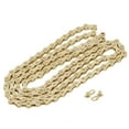 thumbnail image 1 of Mountain Bike Chain, Durable 9 Speed Bike Chain, Hollow Structure Mud Drain Hole Design Sturdy for Home Gifts Gold, 1 of 8