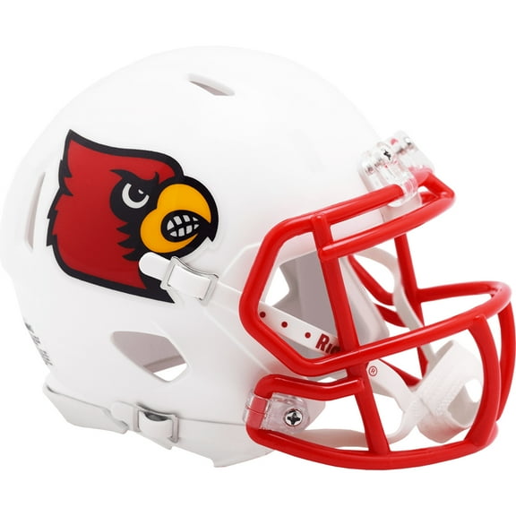 Louisville Cardinals White Riddell NCAA Speed Mini Helmet