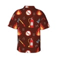 thumbnail image 3 of Daiia Fire Extinguisher Hawaiian Shirt for Men Gentle Cotton Regular Short Sleeve Casual-Large, 3 of 9