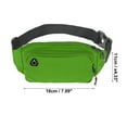 thumbnail image 4 of Unique Bargains 1 Pc Comfortable Running Belt Double Layer Sports Waist Bag for Sports Phone Keys Apple Green, 4 of 6