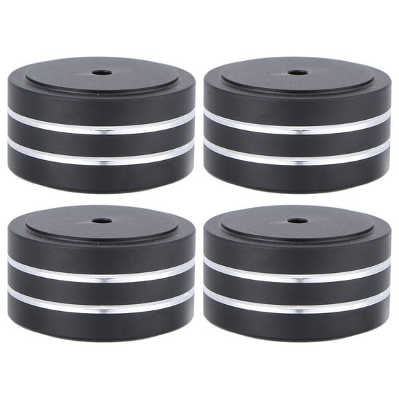 KGOTA 4PCS Hifi Speaker Spikes Stand Feet Pad Aluminum Alloy Speaker Isolation Stand Feet Pad Non-slip Audio Isolators Amplifier Shock Absorber for Speakers Cd Amplifier