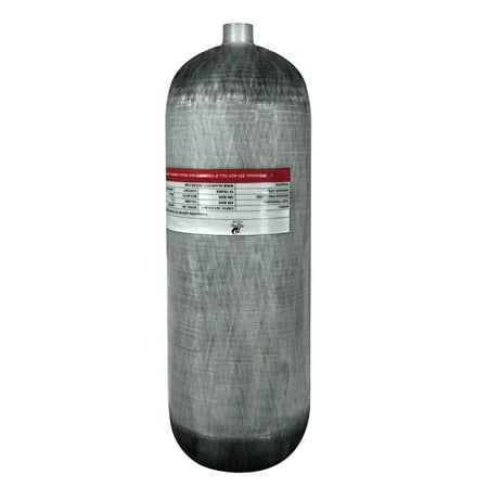 TUDIVING 9L Scuba Tank 4500Psi/300Bar Carbon Fiber Diving Tank Air Tank for Pcp Air Rifle Scuba Tank M18*1.5