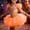Orange, variant on Girls' Sparkly Ballet Tutu Skirt – Carnival & Dance Performance Costume Skirt (3-16Y)