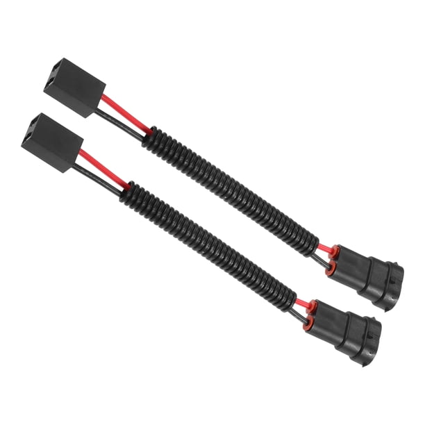 2 Pcs de Modificación de Bombillas de Faros de Automóviles Universales H7 a H11 de Plástico Duradero Negro