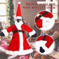 thumbnail image 4 of Funda navideña para botella de vino, decoración de Feliz Navidad, vacaciones, Papá Noel, champán, decoraciones navideñas para el hogar, 4 of 4