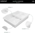 thumbnail image 3 of Madesmart 12-Compartment Junk Drawer Organizer with Sliding Top Tray, Multipurpose Storage Bin Solution for Kitchen, Office, Bathroom, White, A Practical Choice for Kitchen Organization, 3 of 9