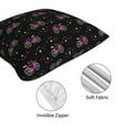 thumbnail image 4 of Throw Pillow Covers, Bike polka dots Soft Square Pillow Cases with Invisible Zipper for Couch Bed Sofa, Farmhouse Fall Home Decor 18"x18", 4 of 7