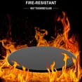 thumbnail image 5 of Impact-resistant Black Glass / Great for Family & Business Tables / Glossy Look, 5 of 6