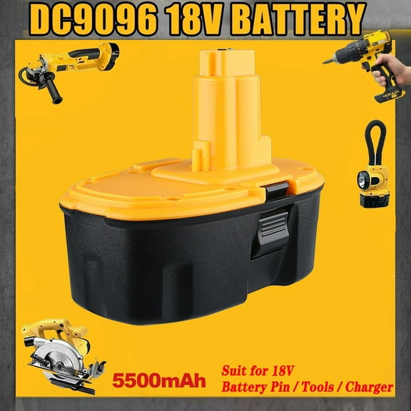 Persever DC9096 5.5Ah Replace for DeWei 18 Volt Ni-Mh Battery Pin Compatible with DC9098 DC9099 DW9095 DW9096 DW9098 Cordless Power Tools