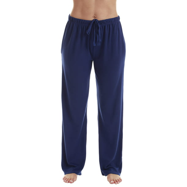 Just Love Fleece Pajama Pants for Women Sleepwear PJs (Navy - Hacci ...