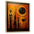 thumbnail image 2 of Designart "Tribes Sacred African Patterns III" African Tribes Floater Framed Canvas Print, 2 of 7