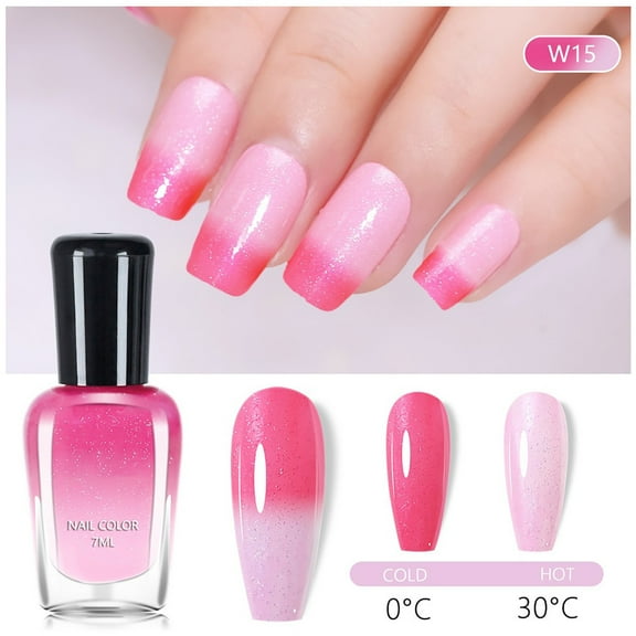 Dengmore Color Changing Gel Nail Polish 7ml Mood Temperature Change Gel Polish Soak off Gel Nail Polish for Nail Art Manicure DIY Salon at Home No Need UV