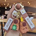 thumbnail image 2 of Cute Capibala Dolphin Keychain Bag Pendant Car Keychain Doll Machine Small Gift, 2 of 4