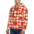 thumbnail image 2 of KLL Tomatoes And Chili Print Mens Hoodie Long Sleeve Casual Pullover Hooded Sweatshirt Fashion Drawstring Hoodies with Pocket-4X-Large, 2 of 6