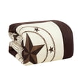 thumbnail image 4 of 7 Piece Beige Geometric Print Comforter Set Color Block Bed in a Bag, King, 4 of 5