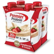 4 Pack - Premier Protein Strawberries & Cream High Protein Shake, 11 Oz 4 ea