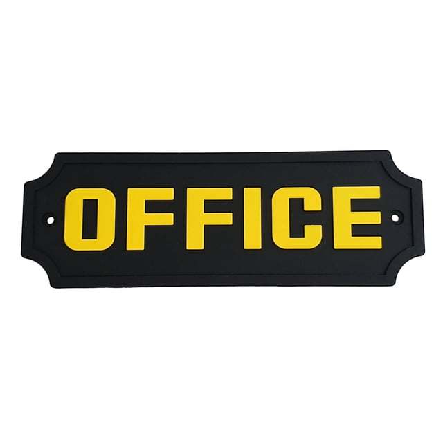OFICINA Novedad Letrero de puerta Cl de puerta de oficina Placa de pared Decoración de trabajo Sunnimix Placa de pared de oficina