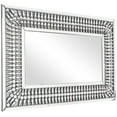 thumbnail image 5 of DecMode 48" x 32" Silver Wall Mirror with Crystal Details, 5 of 8