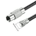 thumbnail image 4 of Unique Bargains 150mm Length PVC Coated Stainless Steel Keyring Loop Cable Black 6 Count, 4 of 6