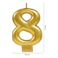 thumbnail image 3 of Velas de Cumpleaños Granmark No. 8 Dorada, 3 of 4