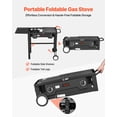 thumbnail image 2 of VEVOR 2 Burner Outdoor Propane Gas Stove, 150,000 BTU Propane LPG Gas Camping Stove, Foldable Heavy-duty Carbon Steel Outdoor Cooker, with Wheels & Shield & 20 PSI Regulator, for BBQ Camp Home Patio, 2 of 8