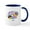 White/Navy Inside, variant on CafePress - Furb Moji Friends - 11 oz Ceramic Mug - Novelty Coffee Tea Cup