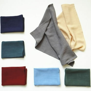 Tea Towel Plain Cotton Linen Napkin Tea Cloth Hotel Restaurant Placemat Tablecloth Woven Linen Cleaning Drying Cloth