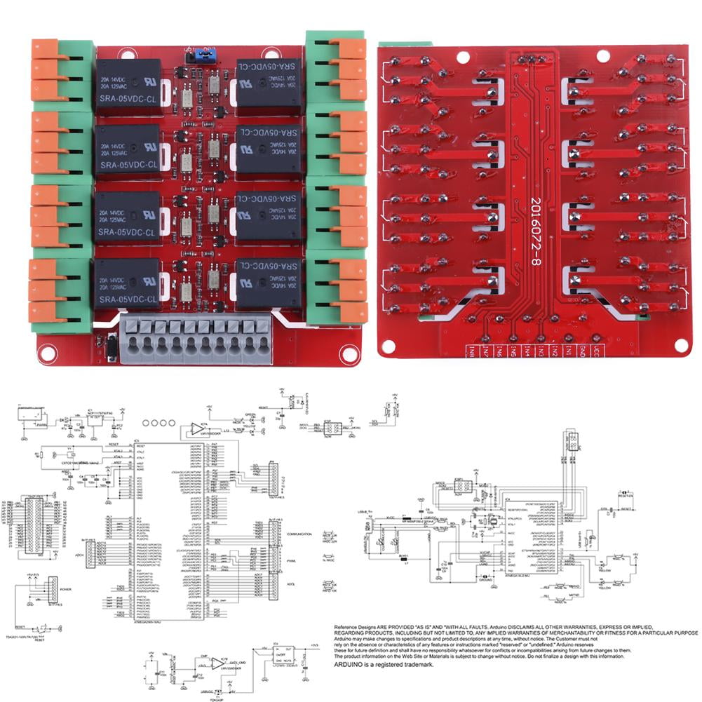 8 Channel 20A Relay Control Module for Arduino UNO MEGA2560 R3 Raspberry Pi UK 
