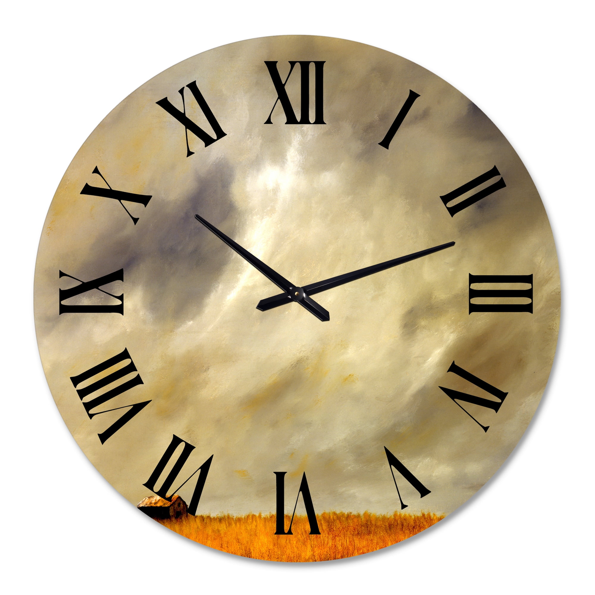 Designart 1 in Farmhouse Wall Clock