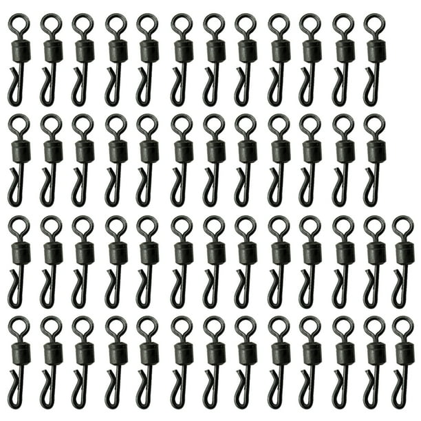 Cojinete de pesca giratorio en forma de Q accesorios giratorios para carpa 50 Uds.