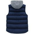 thumbnail image 4 of wantdo Veste Matelassée Isolée pour Femmes, Chaude, d'Hiver, avec Poches, Bleu, Moyen, 4 of 4