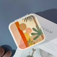 thumbnail image 4 of Shiartex Sun Palm Tree Bauhaus Jewelry Case for Necklace, Ring, Earring, Friendship Day Gifts - Portable and Compact Organizer with High Capacity White, 4 of 5