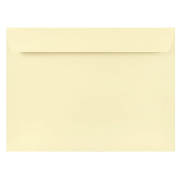 JAM Paper 9 x 12 Booklet Strathmore Envelopes, Natural White Wove, 50/Pack