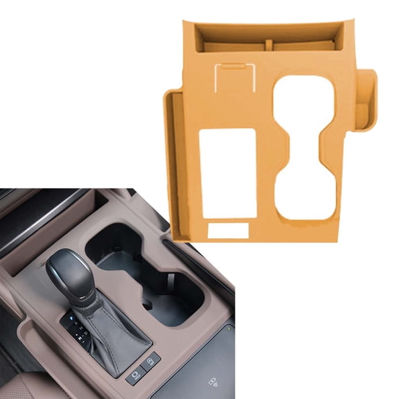Center Console Silicone Storage Box Fits For LEXUS ES200 2022-2025, Storage Box Protective Pad, Car Seat Gap Organizer,Car Interior Accessories-Orange
