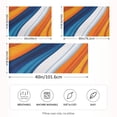 thumbnail image 2 of Yayeee Pillowcase Standard Size Set of 2 Satin Wrinkle Resistant Pillow Case, Orange Abstract Wavy, 2 of 8