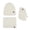White, variant on Prolriy Set Beanies Hats Men Women, Women's Autumn and Winter Woolen Hat Set Outdoor Warmth Thickened Plush Hat Scarf Glove Three Piece Set Scarf for Women Beige