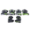 thumbnail image 1 of Protectores de muñecas y rodilleras para patineta, equipo de protección con correa ajustable Negro l, 1 of 9