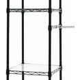 thumbnail image 4 of Basics Expandable Metal Hanging Closet Organizer System with Storage Shelves, Adjustable, Easy to Assemble, 57-80"L x 14"W x 72"H, Black, 4 of 4