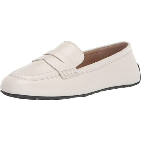 

Sam Edelman Tucker Bright White Slip On Squared Toe Flat Leather Fashion Loafers (Bright White 5)