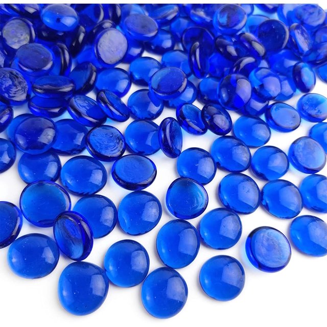 Flat Marbles Glass Gems Pebbles Gemstone Vase Fillers Beads for Vases