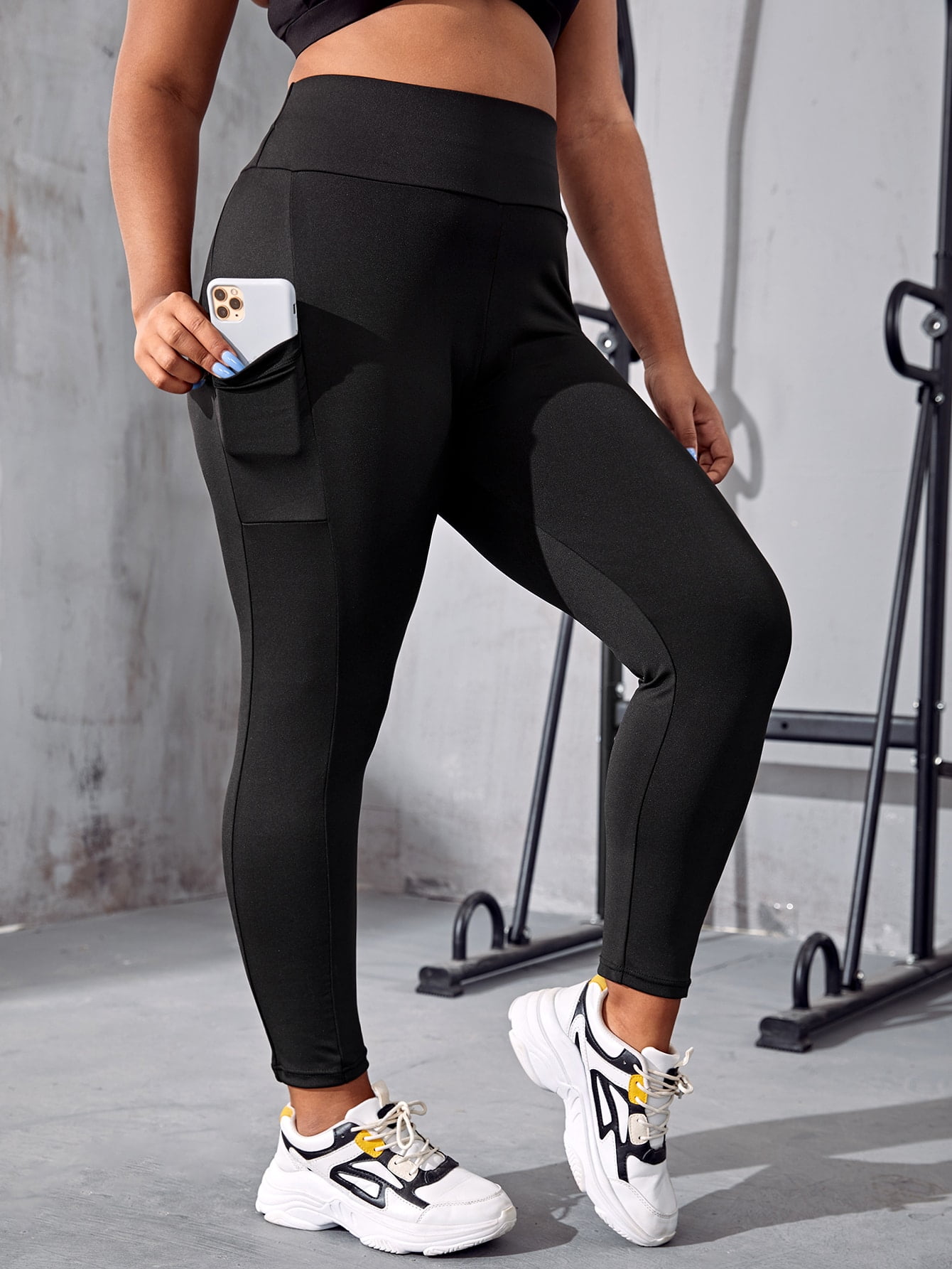 Women's Yoga Workout Trousers Running Active Cycling Leggings with Pockets 