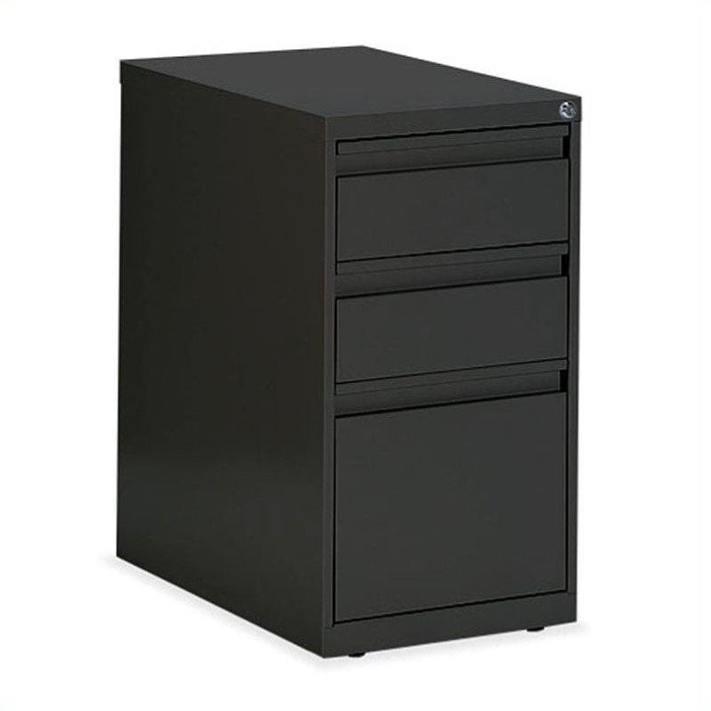 Global Office G Series 3 Drawer Vertical Metal File Cabinet Black